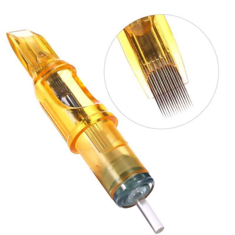 10pcs Disposable Semi Permanent Tattoo Cartridge Needles for Makeup Machine 15M1