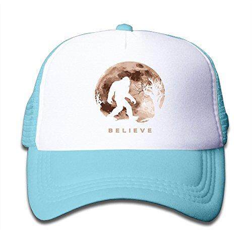 Lucu Bigfoot Sasquatch Bulan Purnama. Png Jaring Topi Bisbol Topi untuk Anak-anak-Internasional