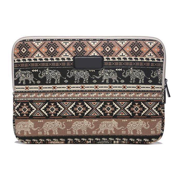 YBC 11.6 Inch Tas Laptop Memeriksa Meja Bergaris Lengan Case untuk Dell Hp Asus Lenovo