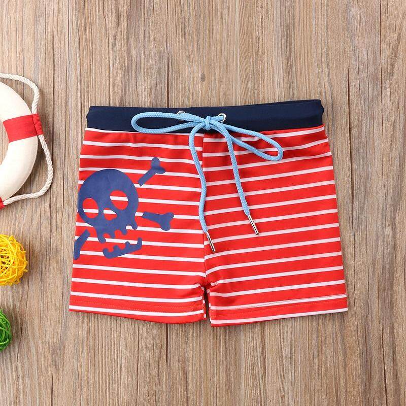 Detail Gambar Setelan Baju Anak Laki-laki Celana Pendek Renang Hiu Garis Berselancar Berenang Baju Renang Celana Terbaru