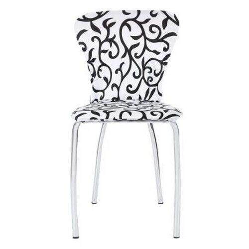 Spandex Stretch Washable Dining Chair Cover for Hotel Restaurant Weddings Banquet Folding Decoration (WHITE AND BLACK)