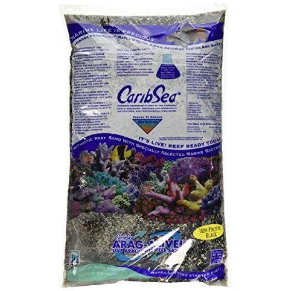 Carib Sea ACS00791 Arag Alive Indo Pacific Sand for Aquarium, 20-Pound, Black - intl