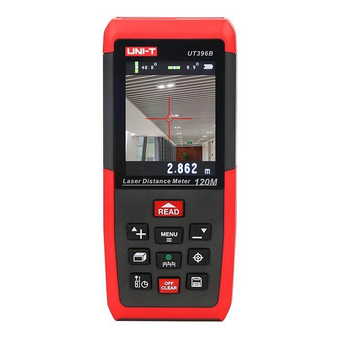 UNI-T UT396B Profesional Laser Jarak Meter Loft Uji Alat Perata Area/Volume Penyimpanan Data Max 120 M 2MP Kamera Merah-Intl