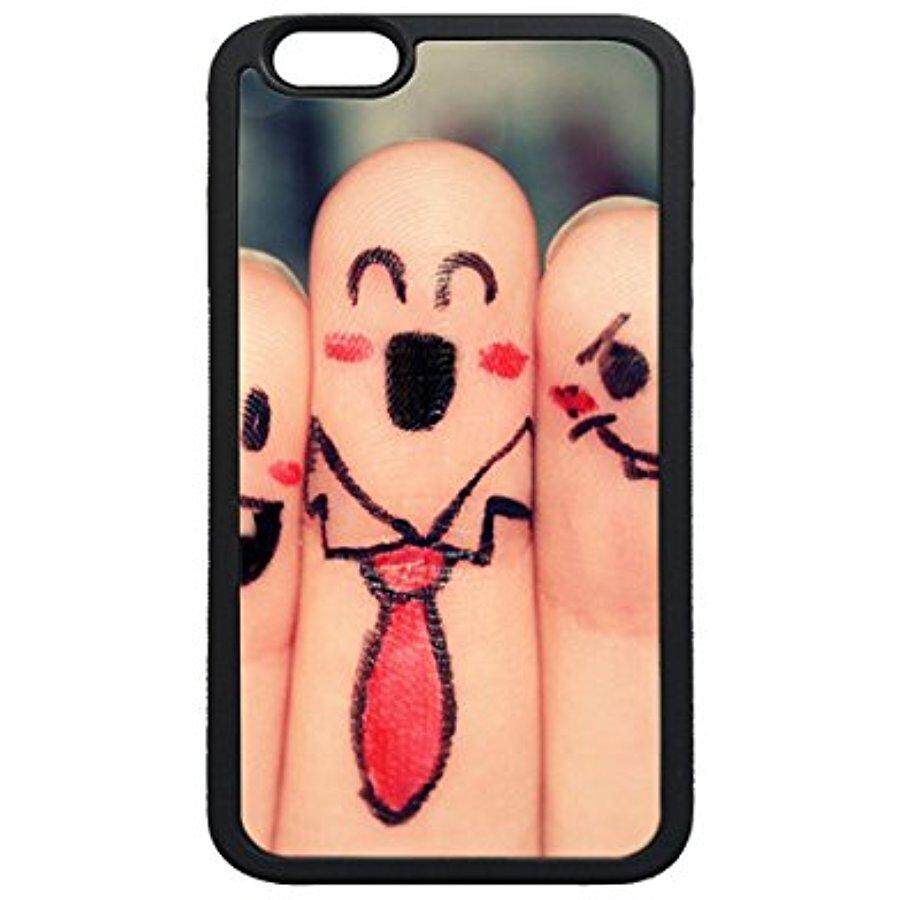 IPhone 7 Case Sarung, humor Teman Jari DIY Kustom Foto Dicetak TPU Bemper Kokoh Cangkang Pelindung Case Penutup Belakang untuk iPhone 7 Plus- internasional