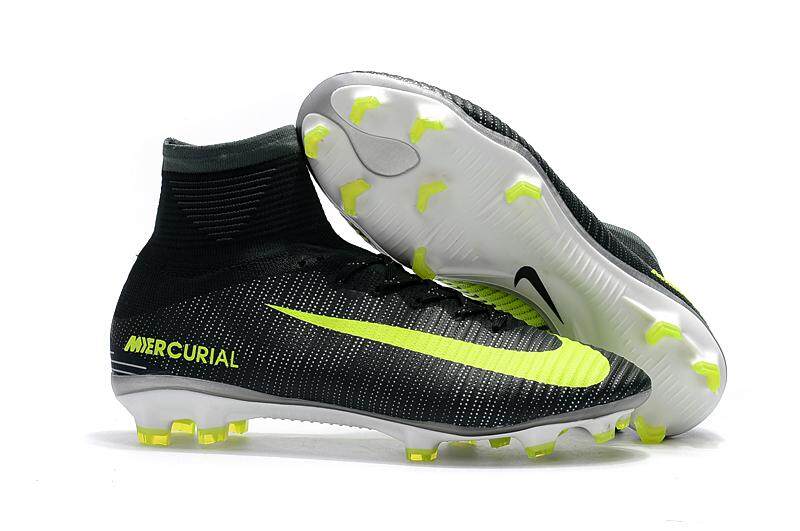 Baru Arrival Sepatu Sepak Bola Pria Superfly Sepak Bola Sepatu Tinggi Pergelangan Kesemek Berlian FG Asli Children Luar ruangan Latihan Bot Cleats Grosir-Internasional