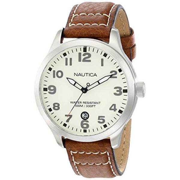 Pria N09560G Bfd 101 Anti Karat Jam Tangan dengan Cokelat Kulit Tali-Internasional