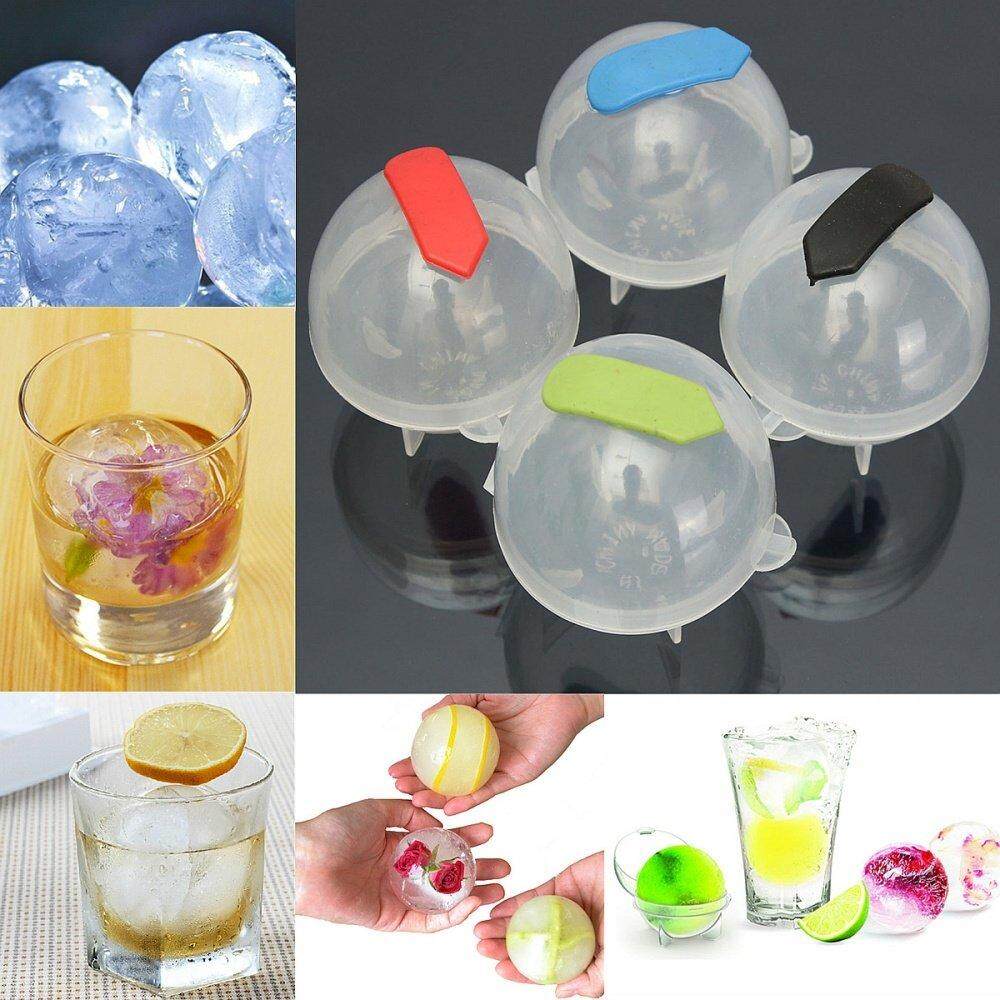 Panda Online 4 Pcs Bar Wiski Koktail Es Cube Sepanjang Bola Brick Tray Cetakan Pembuat DIY Besar
