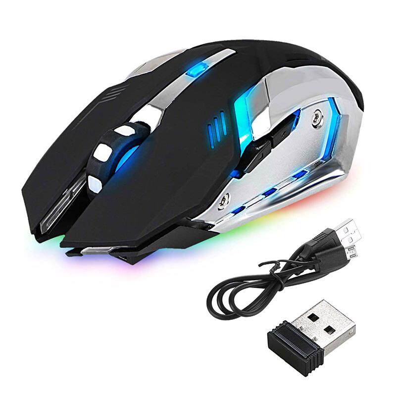 LED Wireless Optical Gaming Mouse Rechargeable X7 High Resolution Mouse