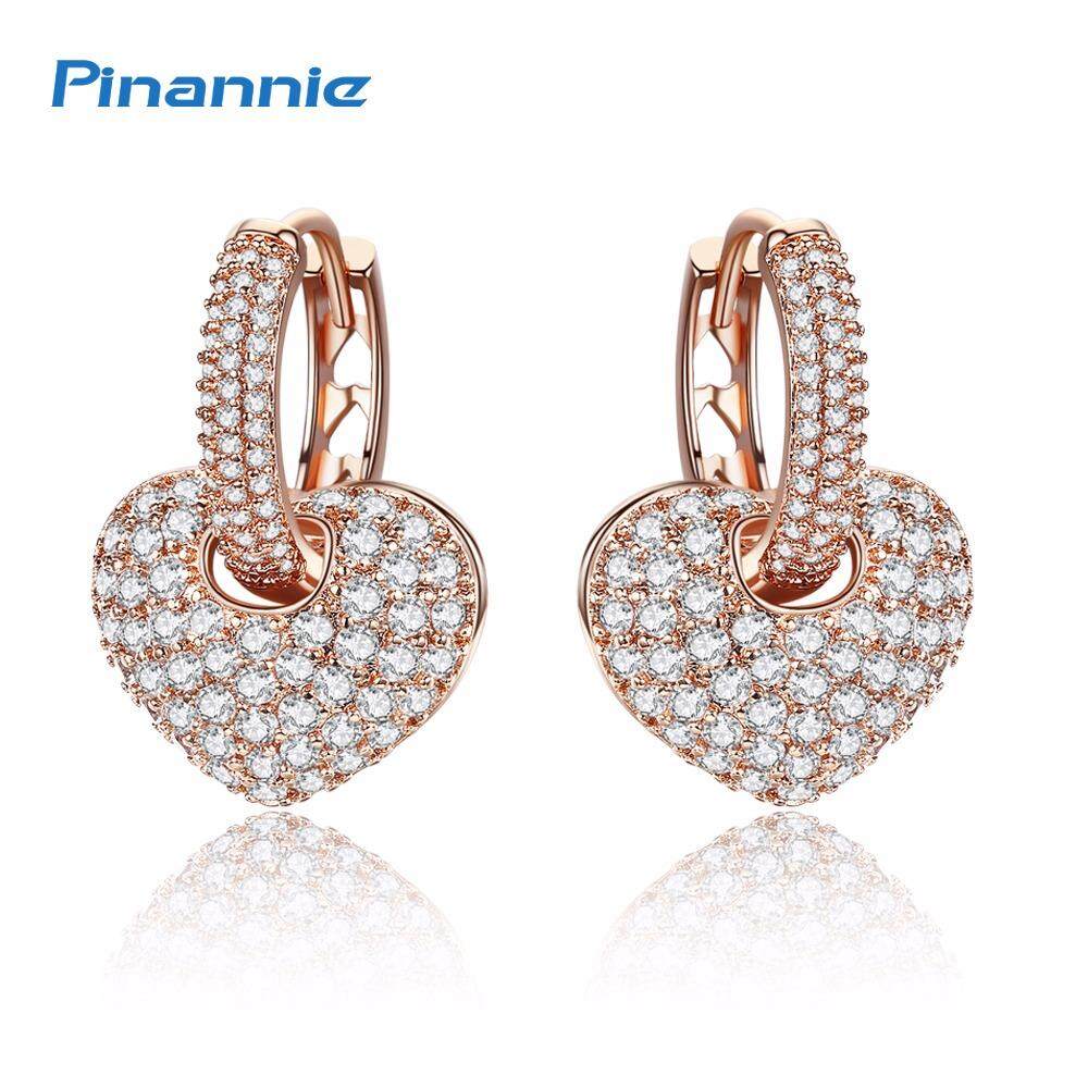 Review Pinannie Emas Putih Asli Berlapis Aaa Kelas Zirkon 