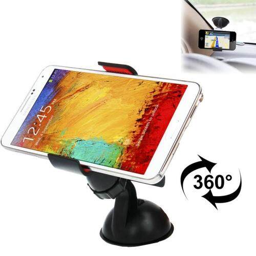 Universal 360 Derajat Rotasi Pengisap Cangkir Mobil Penahan, untuk iPhone, Galaksi, Huawei, Xiaomi, Google, sony dan Ponsel Pintar Lain (Hitam)-Internasional