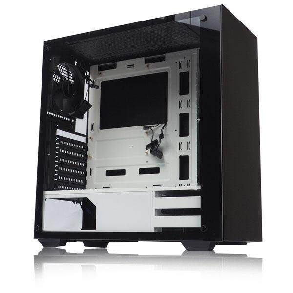 Tecware Nexus Tempered Glass Gaming Casing With 3 Units 12CM Fan (Black White) Malaysia