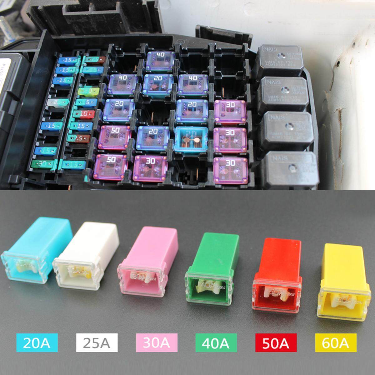 30 Pcs Pal Wanita Fuse 20A-60A untuk Mobil Jepang Nissan Honda Mazda Toyota Subaru-Intl