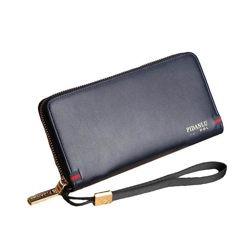 Original Pidanlu AP012 Men Business Card Holder Long Wallet(Blue)