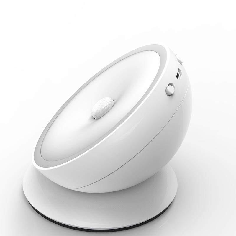 Panda Online Motion Sensor Light Usb Rechargeable Magnet Design For 360 Degree Rotation Led Night Light Wall Light Warm White By Panda Online
