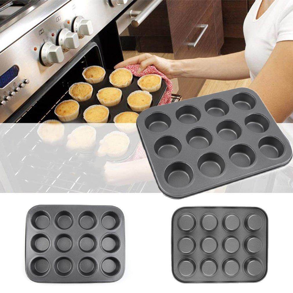 มินิคัพเค้กมัฟฟินขนมปังอบแม่พิมพ์ถาด Bakeware กระทะครัว 12 ถ้วย By Giftforyou.
