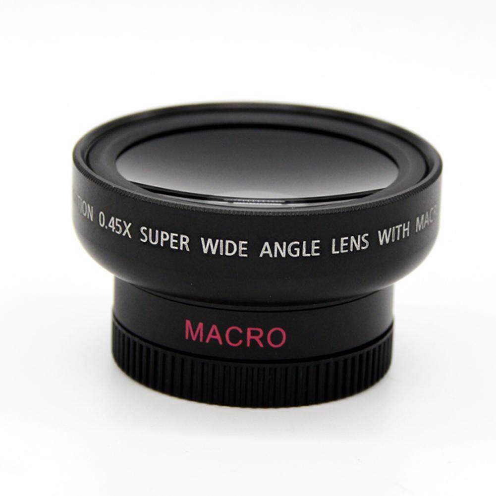 HD 37 Mm 0.45X Makro Sudut Lebar Lensa Konversi untuk Canon Nikon