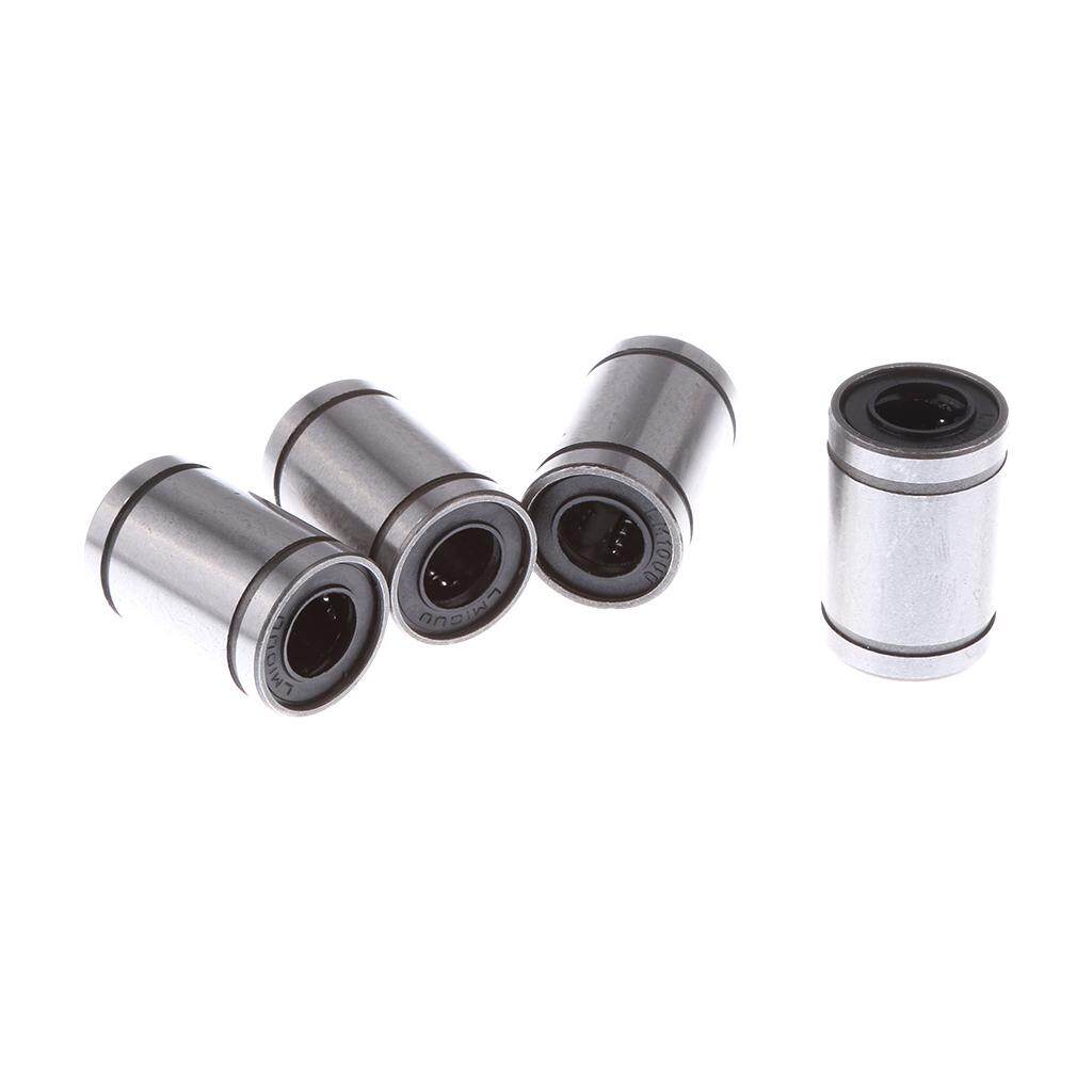 Miracle Bersinar 4 Pcs LM10UU Linear Bola Bantalan Bush Bushing 10 Mm Di Dalam Dia untuk 3D Printer-Internasional