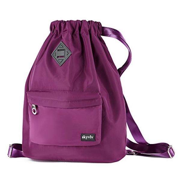 Perjalanan Olahraga Yoga Gym Tas Serut Ransel Pelatihan At Zalora Now!! Sackpack Ransel dengan Saku Ritsleting untuk Pria dan Wanita-Intl