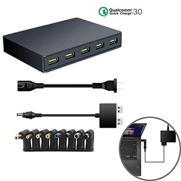 USB Charging Station, Wrcibo 60W 5-Port Quick Charge 3.0 USB Charger Desktop Charger for Galaxy S7 S6 Edge, Note 5 4, Tablets and Sony Samsung HP Acer, Asus, Toshiba Laptop - intl