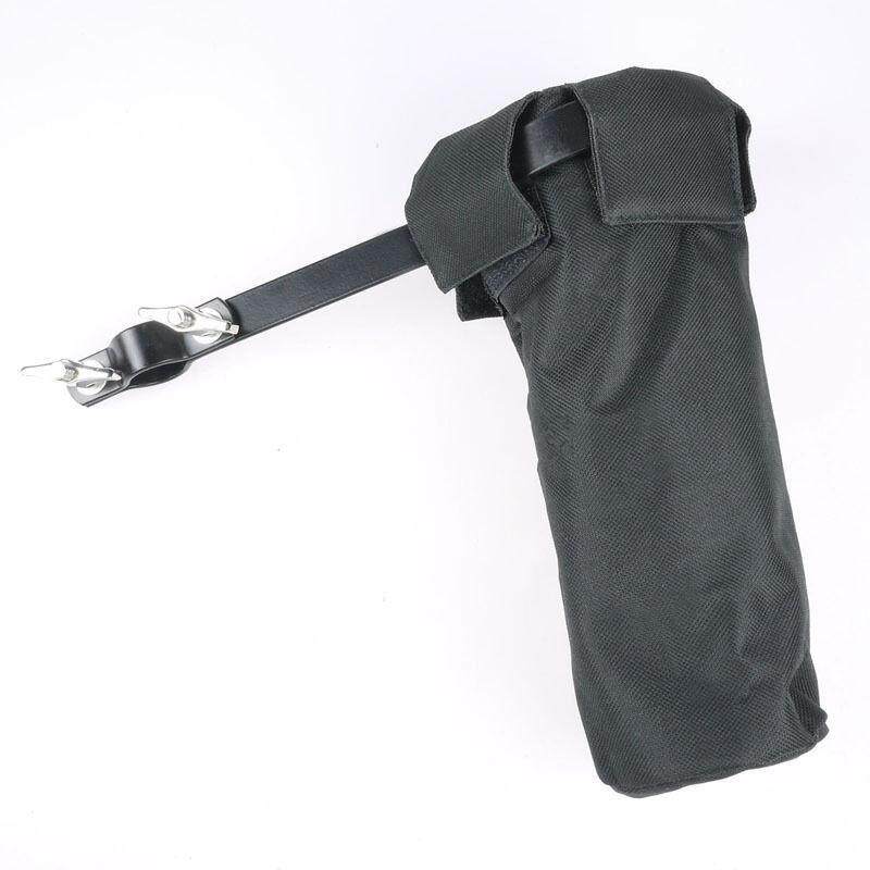 Canvas Drumsticks Holder Stage Style Clamp On Drum Stick Case Hammer Bag Black