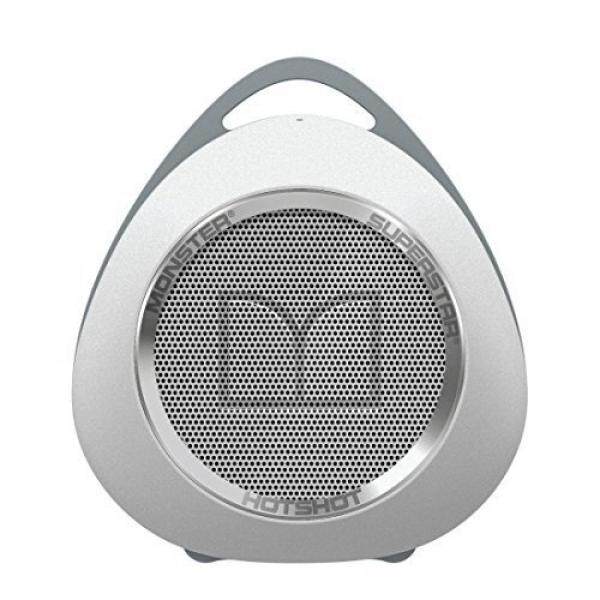 Monster SuperStar HotShot Portable Bluetooth Speaker, White/Chrome - intl