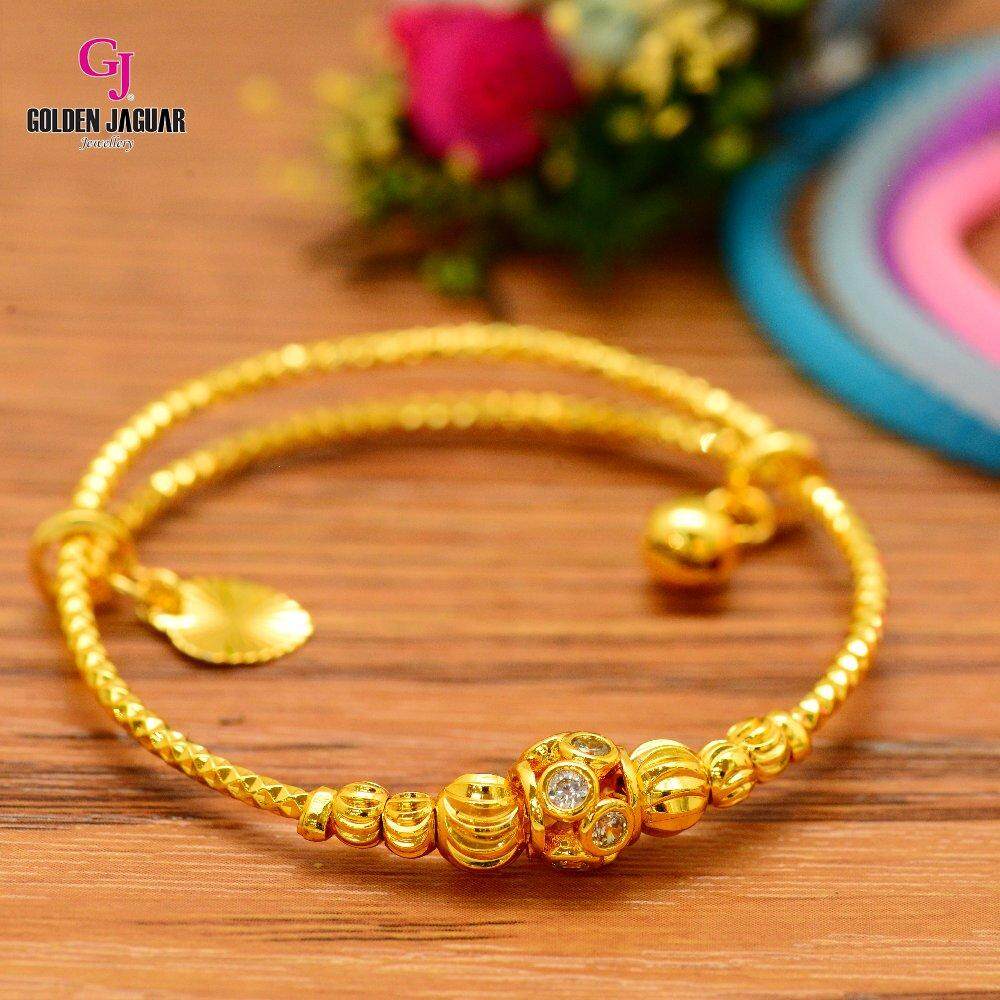 Emas Korea Golden Jaguar Kids Bangle (GJJ-99617-1)