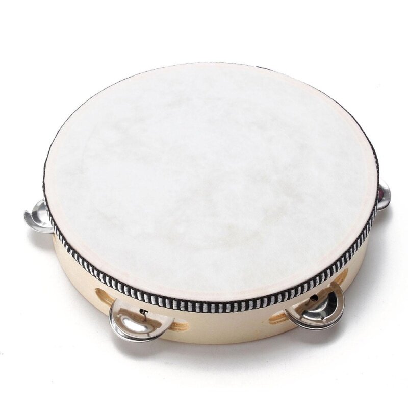 5 cái 8 Âm Nhạc Tambourine Tamborine Với Đầu Trống Tròn Bộ Gõ cho KTV Đảng-quốc tế