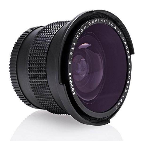 Opteka. 35x HD Super Sudut Lebar Panorama Lensa Besar Fisheye Lensa untuk Nikon D5, D4, D3X, D3, D810, D800, d750, D500, D610, D600, D300, D7200, D7100, D5500, D5300, D5200, d3300, D3200 Digital Kamera SLR-Intl