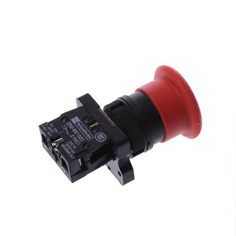 22mm NC N/C Red Emergency Stop Push Button Switch 600V 10A