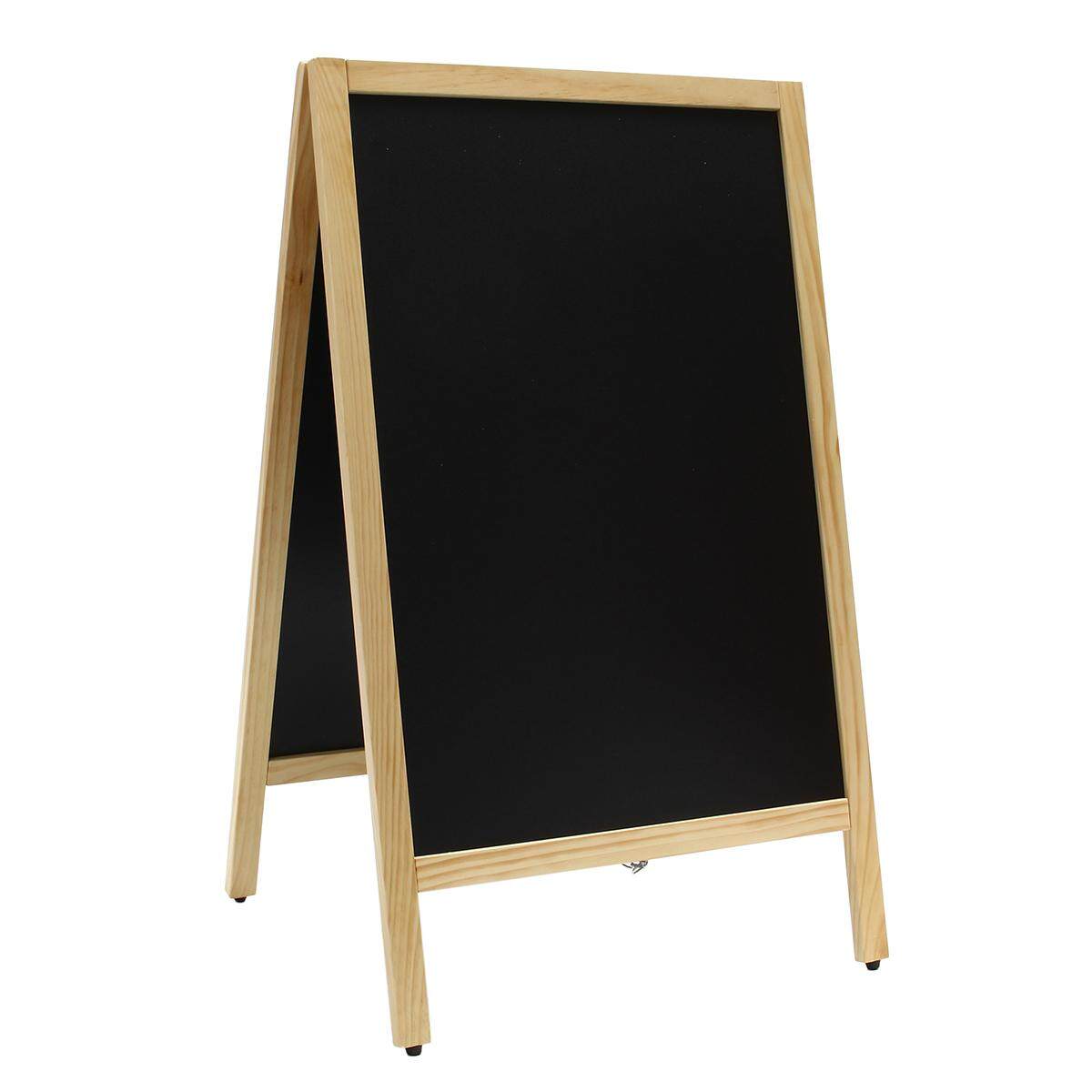 Free Standing Blackboard Chalk Board Message Notice Board For Wedding&Shop Wood color - intl