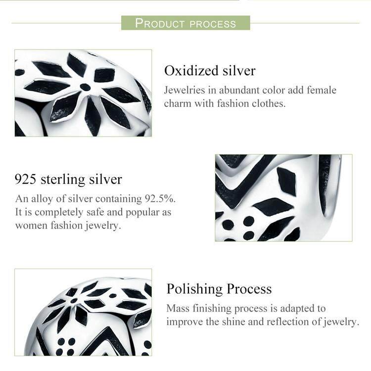 BAMOER Hot Sale Authentic 925 Sterling Silver Tree Of Life Snowflake Flower Round Beads Fit Women Bracelet DIY Jewelry SCC551 August 2018 - 2 BAMOER Hot Sale Authentic 925 Sterling Silver Tree of Life Snowflake Flower Round Beads fit Women Bracelet DIY Jewelry SCC551 - 2