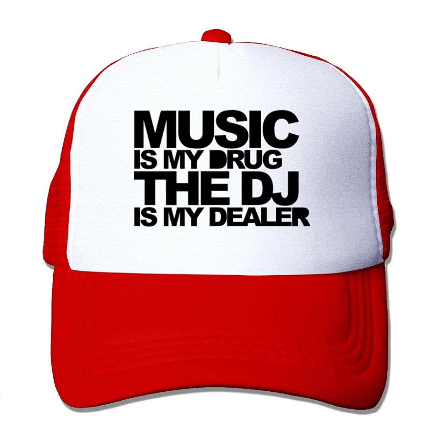 Nongfu Musik Adalah Obat V3 Busa Besar Topi Baseball Trucker Mesh Kembali Topi Yang Dapat Disesuaikan-Intl