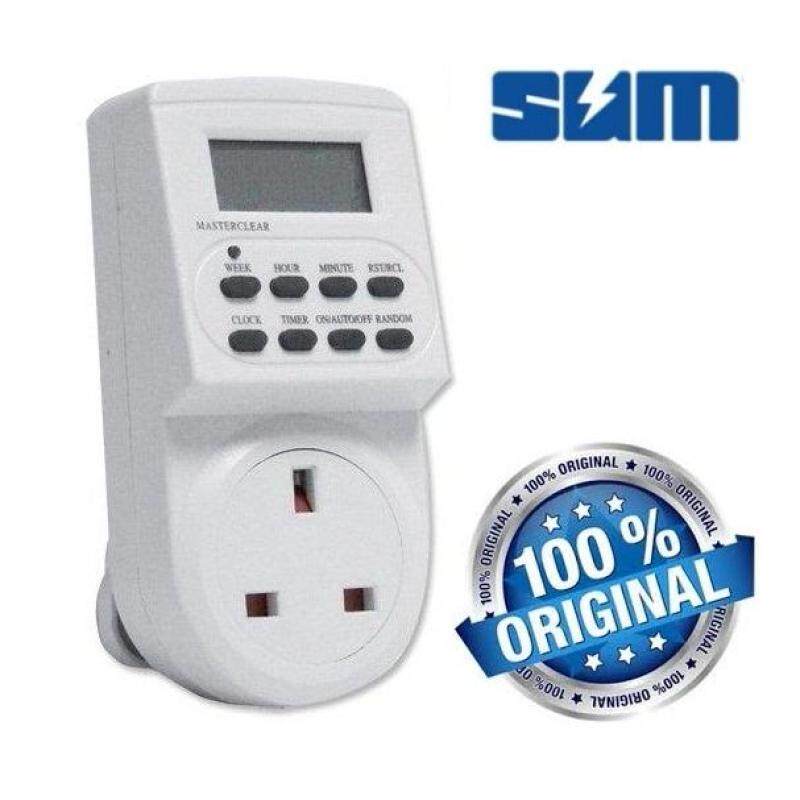 SUM 0026 24H Digital Timer 3 PIN Plug / Digital Plug in Timer