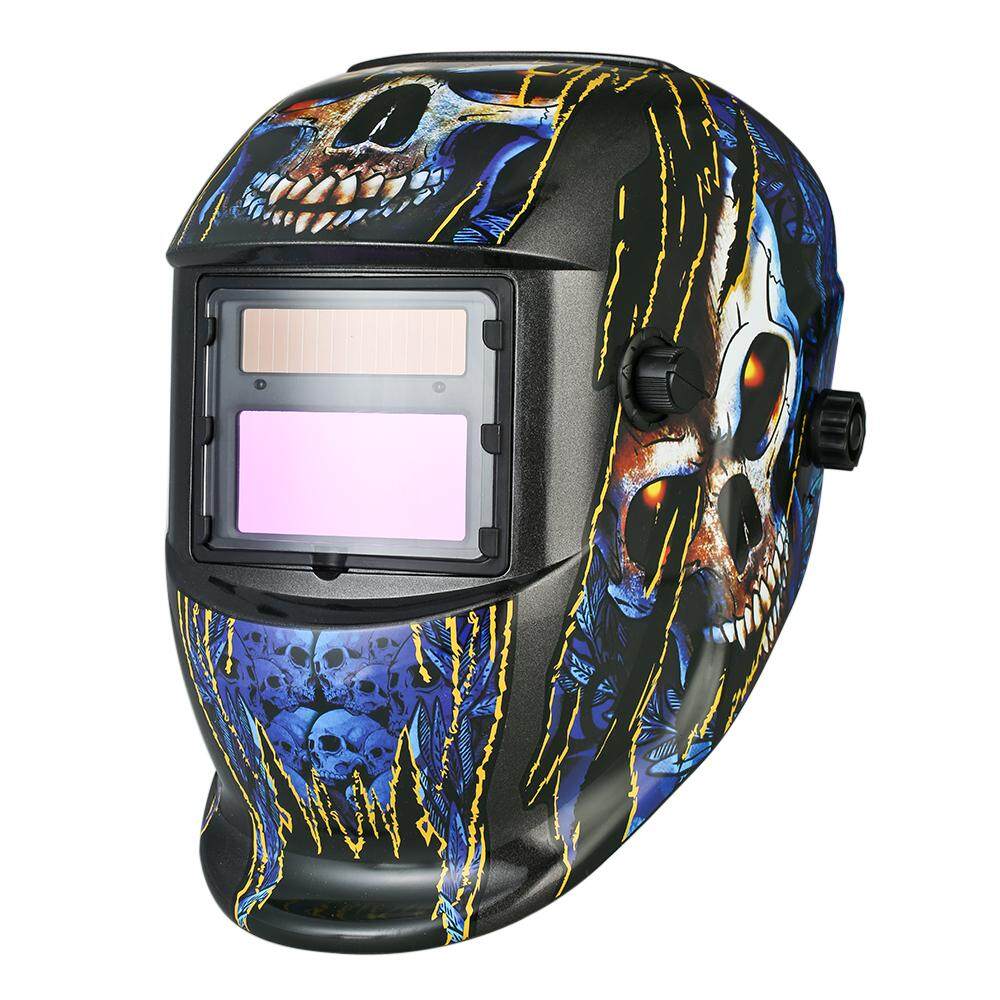 Industri Welding Helm Tenaga Surya Otomatis Menjadi Gelap Welding Helm TIG MiG dengan Dapat Disesuaikan Kepala Tali-Internasional