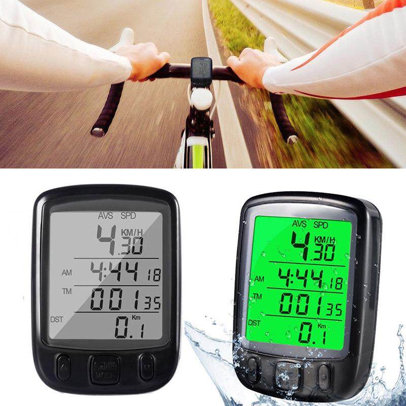 beautymaker Waterproof LCD Backlight Cycle Bicycle Bike Computer Odometer Speedometer