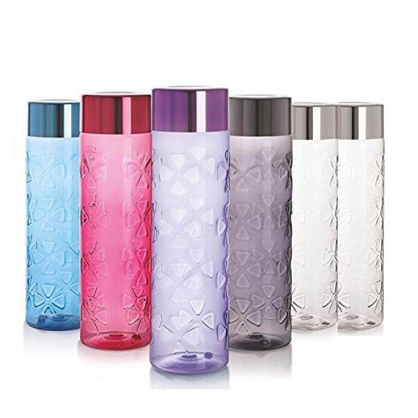 Selo Premium Botol Air-Paket 6-33 Oz Setiap-Aneka Warna-Bpa Gratis-Unbreakable -100% Food Kelas-Pembeku Aman-Leak Tahan-Kristal Bening-Tutup Mulut Besar-Dapat Digunakan Kembali Minum botol-Internasional