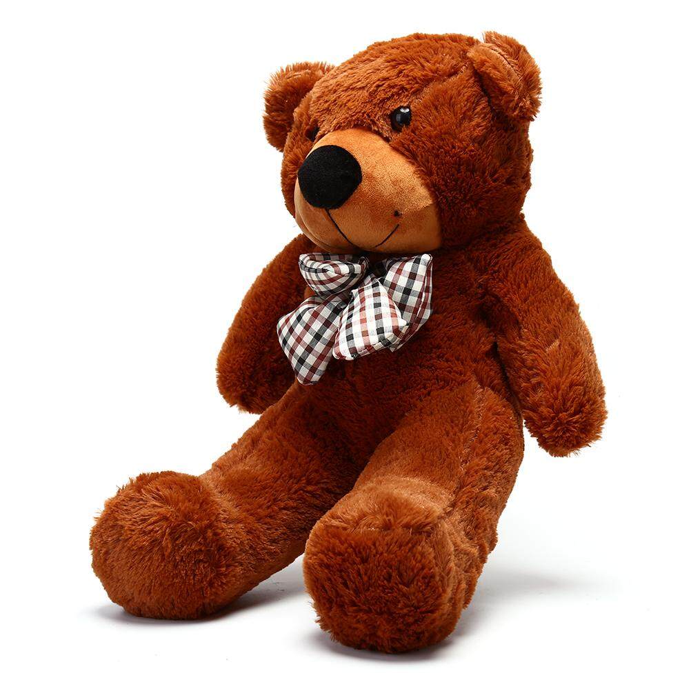 Amango Cotton 80CM Giant Big Plush Stuffed Teddy Bear Huge Soft Toy Brown