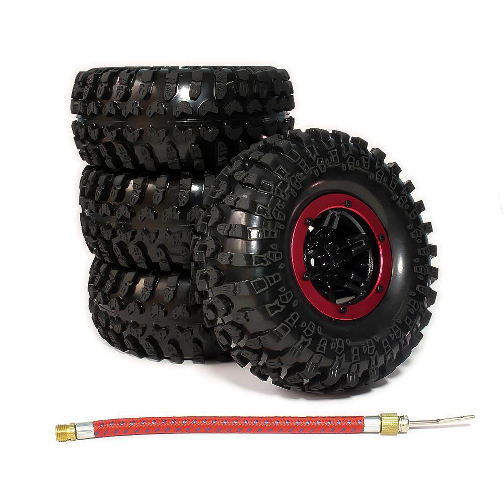4 Buah 2.2 CM Inflatable Beadlock Udara Ban Roda Pneumatik untuk 1/10 RC Truk Crawler Mobil