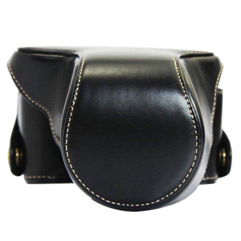 PU Kulit Kamera Keras Sarung Sarung Tas Tas Pelindung untuk FinePix X-A3 XA3 16-50 Mm/18- 55 Mm Lensa (Hitam) -Internasional