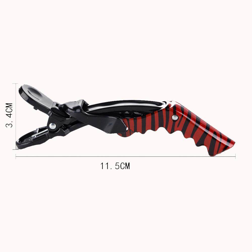 Jual Seksi Modis Leopard Pola Beak Rambut Klip Buaya Alligator Gesper Bengkok Cakar Salon Foxloom-Internasional