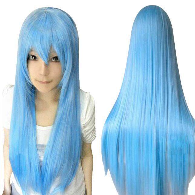 Jual Seksi Modis 80 Cm Panjang Lurus Cosplay Teguran Warna-warni Panas Tahan Teguran A2 A3 Rowellshop-Internasional