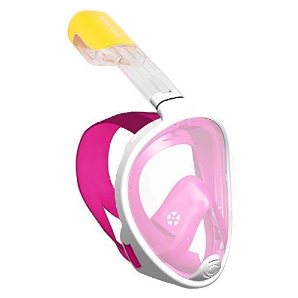 Viiler-Penuh Wajah Snorkeling Masker Mudah Bernapas Terbaik Snorkeling Pengalaman dengan Anti Kabut dan Anti Bocor Teknologi Besar daerah Tampilan dengan Braket Kamera atau Tidak-Internasional