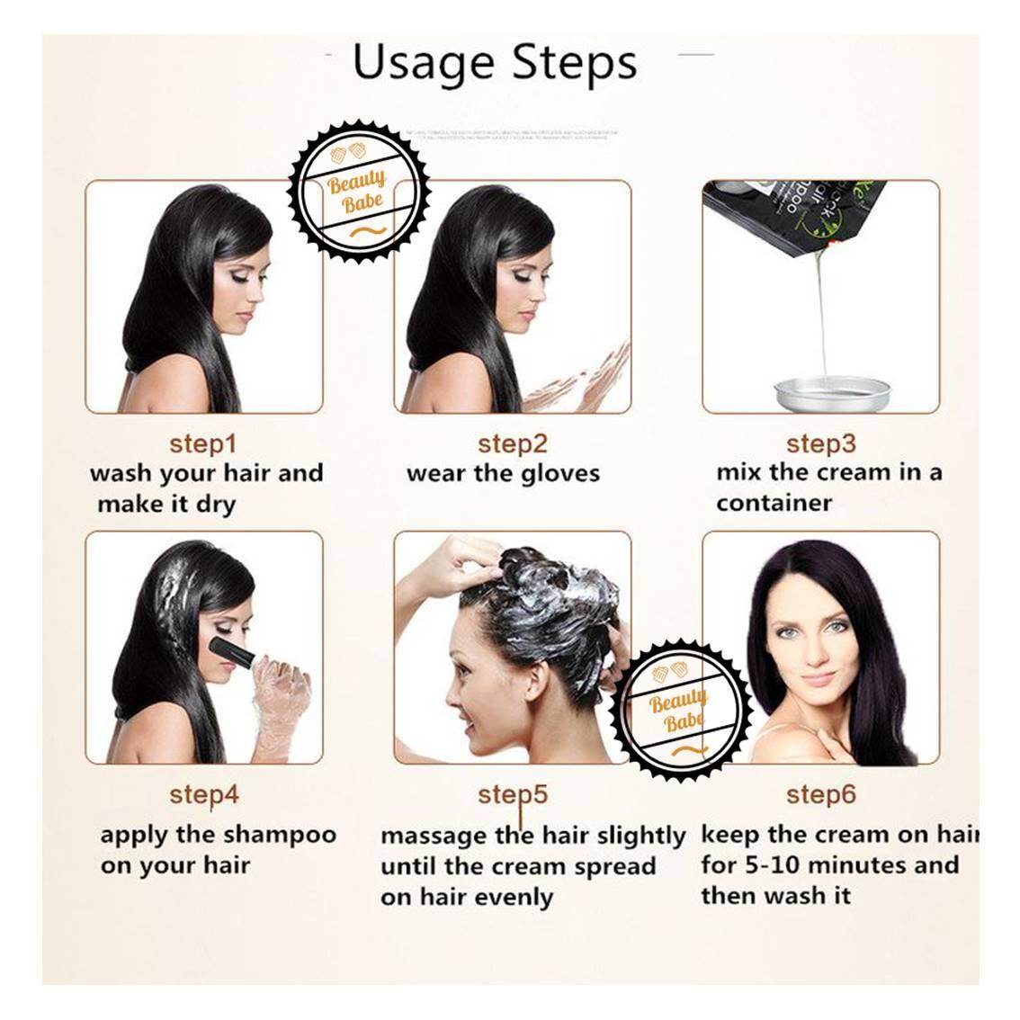 dexe black hair shampoo 10sachet x25ml [ready stock]