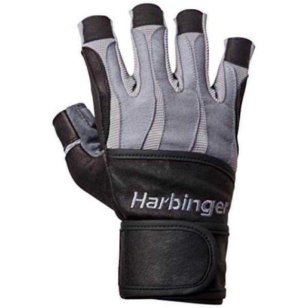 Almm Harbinger Pria Bioform Wristwrap Weightlifting Sarung Tangan dengan Panas-Diaktifkan Cushioned Telapak (Pasang), Kecil-Internasional