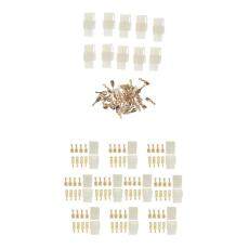 Miracle Bersinar 20 Kits Mobil Pria Wanita 2Pin + 4Pin 6.3 Mm Konektor Pengunci Steker &