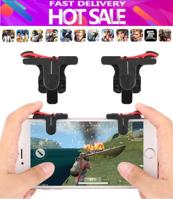 Lifesta High quality D9 PUBG ROS Eat Chicken Shooting Games Shortcut Key Joystick L1R1 Shooter Controller PUBG Joysticks Auxiliary Gaming Trigger Fire Button Aim Key For Rules Of Survival, Last Battle Ground, Survivor Royale, Free Fire (1 Pair)