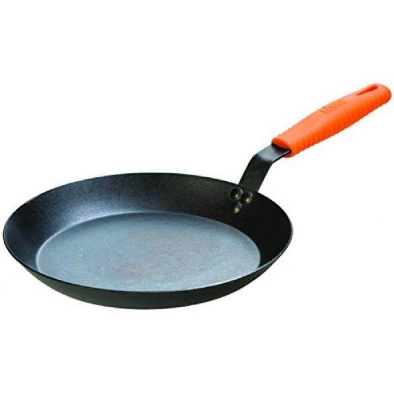 Lodge Carbon Steel Skillet w/ Silicone Handle Holder - Seasoned Carbon Steel Cookware - intl Singapore