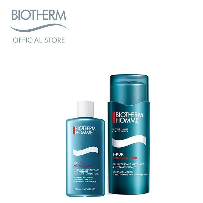 Biotherm Homme T-Pur Anti Oil & Shine Moisturizer 50ml + Biotherm Homme T-Pur Anti Oil & Shine Lotion 200ml