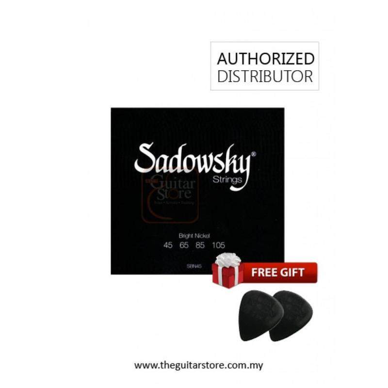 Sadowsky Black Label Bright Nickel Round SBN45 Black - 4 String Malaysia