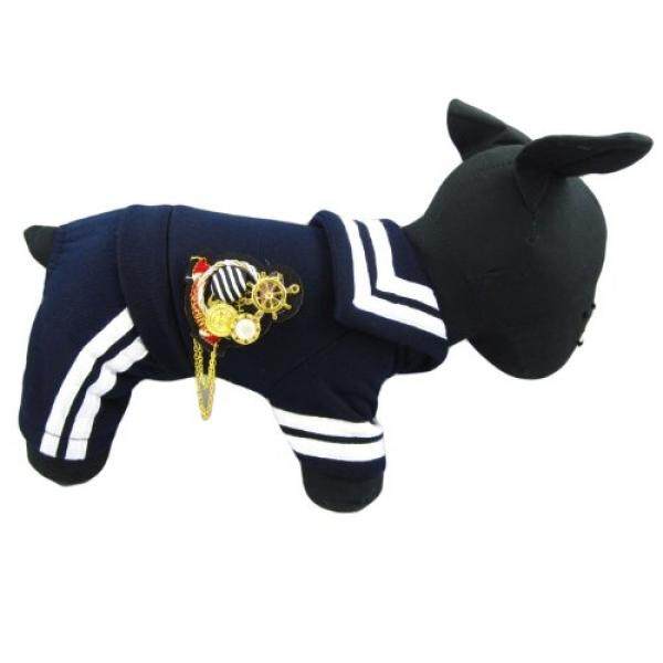 Alfie Couture Desainer Pet Pakaian-Frank Sailor Jumper-Warna: Angkatan Laut Ukuran: M